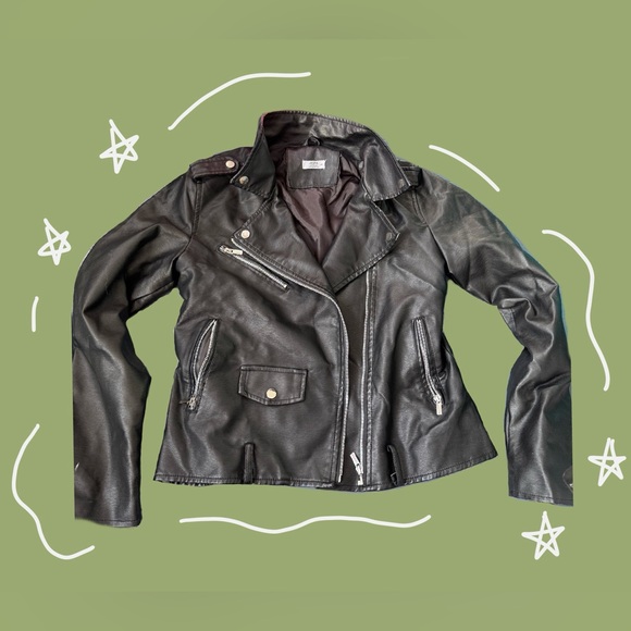 Ardene Jackets & Blazers - Faux Leather Jacket Ardene Size L